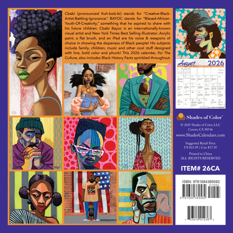 For The Culture 2026 African American Wall Calendar, Cbabi Bayoc