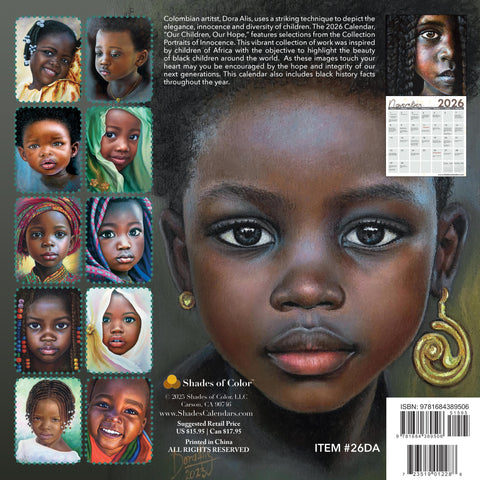 Our Children, Our Hope 2026 African American Wall Calendar, Dora Alis