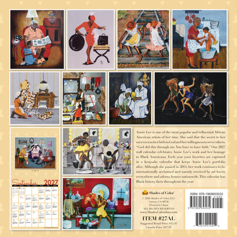2027 The Art of Annie Lee Wall Calendar
