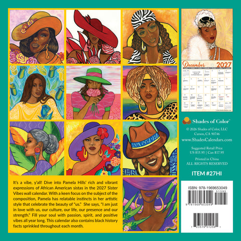 2027 Sister Vibes Wall Calendar by Pamela Hills