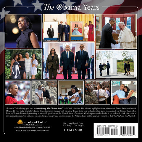 2027 The Obama Years Wall Calendar