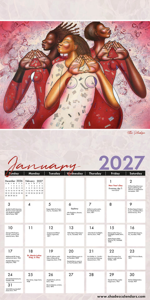 2027 Color My Soul Wall Calendar by Larry “Poncho” Brown