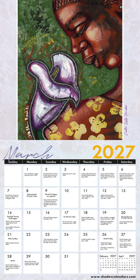 2027 Color My Soul Wall Calendar by Larry “Poncho” Brown