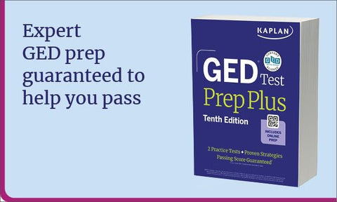 GED Test Prep Plus, Tenth Edition (2026): Includes a Diagnostic Pretest, 2 Full Length Practice Tests, 1000+ Practice Questions, and 60+ Online Videos (Kaplan Test Prep)