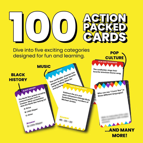 Trivia For Us Card Game