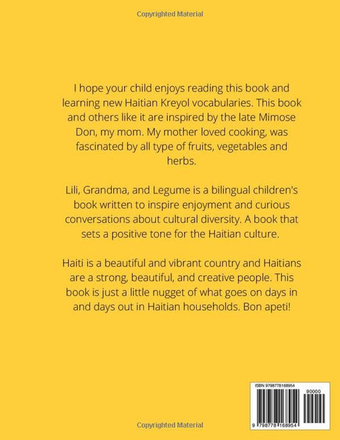 Lili, Grandma, and Legume: A Haitian Kreyol Bilingual Book by Nahomie Vilnaigre