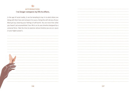 Affirmations for Black Women: A Journal: 100+ Positive Messages and Prompts to Affirm Your Self-Worth, Empower Your Spirit, & Attract Success by Oludara Adeeyo