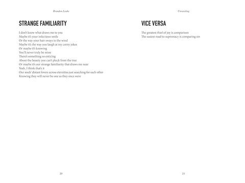 Unraveling: Poems by Brandon Leake