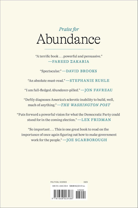 Abundance by Ezra Klein, Derek Thompson