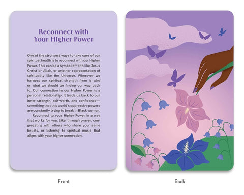 Self-Care for Black Women Deck: 50 Empowering Activities to Radically Accept & Prioritize Your Mind, Body, & Soul by Oludara Adeeyo