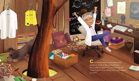 Cece Loves Science and Adventure (Cece Loves Science, 2) by Kimberly Derting, Shelli R. Johannes, Vashti Harrison (Illustrator)
