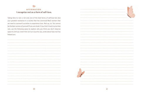 Affirmations for Black Women: A Journal: 100+ Positive Messages and Prompts to Affirm Your Self-Worth, Empower Your Spirit, & Attract Success by Oludara Adeeyo