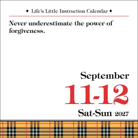 Life’s Little Instruction 2027 Day-to-Day Desktop Calendar by H. Jackson Brown, Jr. with Adam C. Brown