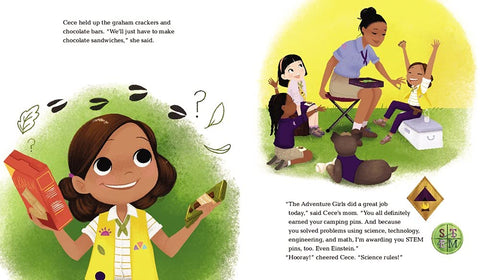 Cece Loves Science and Adventure (Cece Loves Science, 2) by Kimberly Derting, Shelli R. Johannes, Vashti Harrison (Illustrator)
