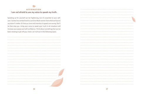 Affirmations for Black Women: A Journal: 100+ Positive Messages and Prompts to Affirm Your Self-Worth, Empower Your Spirit, & Attract Success by Oludara Adeeyo