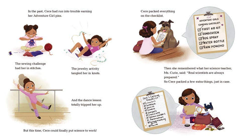 Cece Loves Science and Adventure (Cece Loves Science, 2) by Kimberly Derting, Shelli R. Johannes, Vashti Harrison (Illustrator)