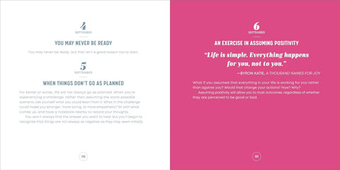 A Year of Positive Thinking: Daily Inspiration, Wisdom, and Courage by Cyndie Spiegel