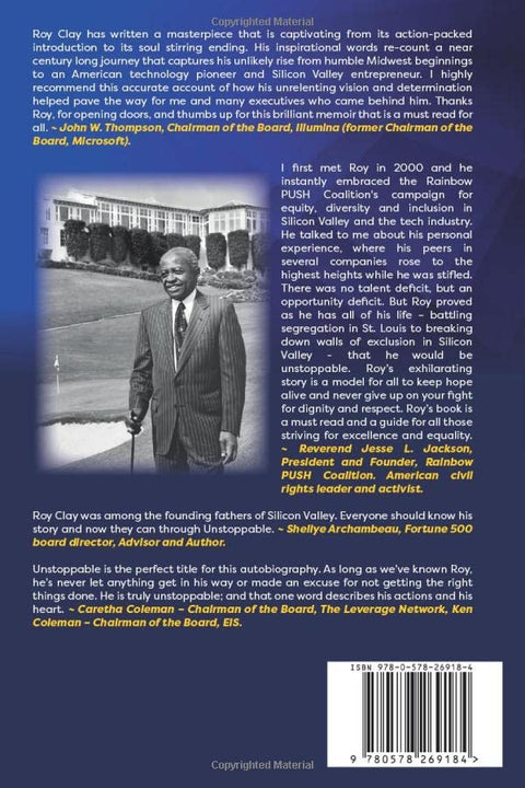 Unstoppable: The Unlikely Story of a Silicon Valley Godfather by Roy L. Clay, M. H. Jackson