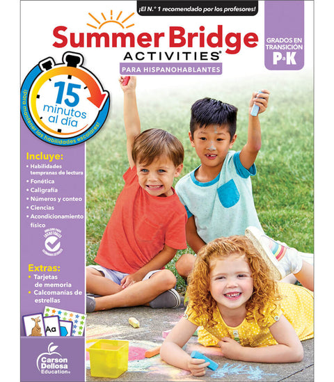 Summer Bridge Activities Spanish PreK-K Workbook