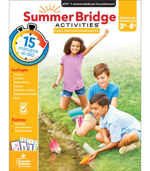 Summer Bridge Activities Spanish 3-4 Workbook