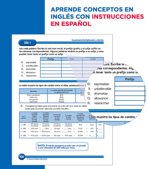 Summer Bridge Activities Spanish 3-4 Workbook