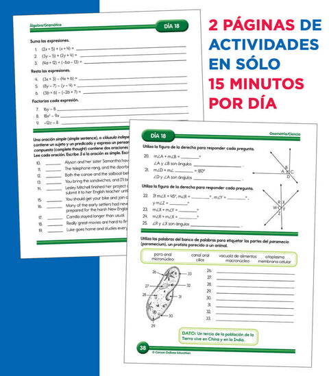 Summer Bridge Activities Spanish PreK-K Workbook