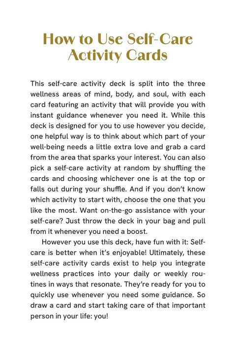 Self-Care for Black Women Deck: 50 Empowering Activities to Radically Accept & Prioritize Your Mind, Body, & Soul by Oludara Adeeyo