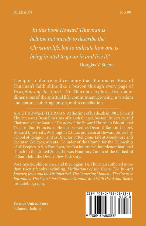 Disciplines of the Spirit by Howard Thurman