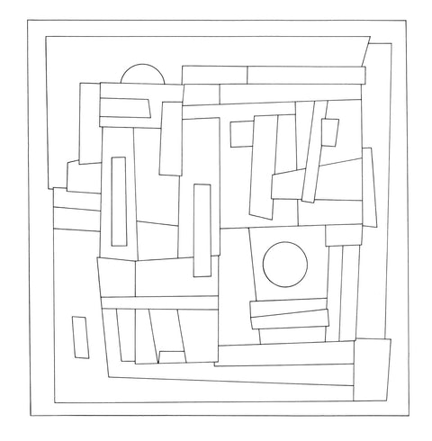 Dover Masterworks: Color Your Own Abstract Art Paintings by Muncie Hendler