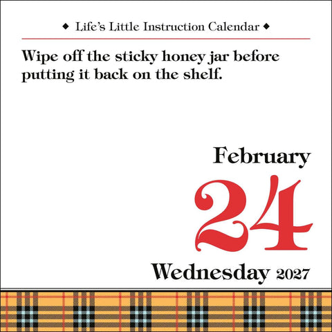 Life’s Little Instruction 2027 Day-to-Day Desktop Calendar by H. Jackson Brown, Jr. with Adam C. Brown