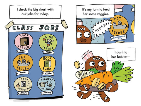 The Gingerbread Man: Class Pet on the Loose: A Graphic Novel by Laura Murray, Mike Lowery (Illustrator)