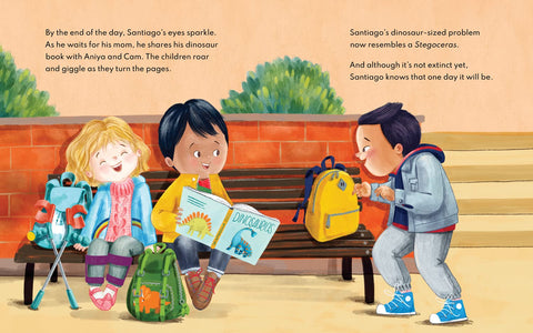 Santiago’s Dinosaurios by Mariana Rios Ramirez, Udayana Lugo (Illustrator)