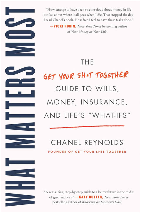 What Matters Most: The Get Your Shit Together Guide to Wills, Money, Insurance, and Life's "What-ifs" by Chanel Reynolds