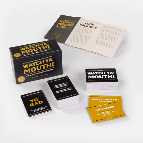 Watch Ya’ Mouth!: The Black Culture Card Game by Jarrett Hill, Tre’vell Anderson