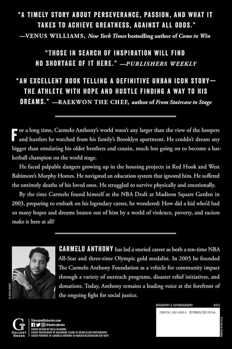 Where Tomorrows Aren't Promised: A Memoir of Survival and Hope by Carmelo Anthony with D. Watkins