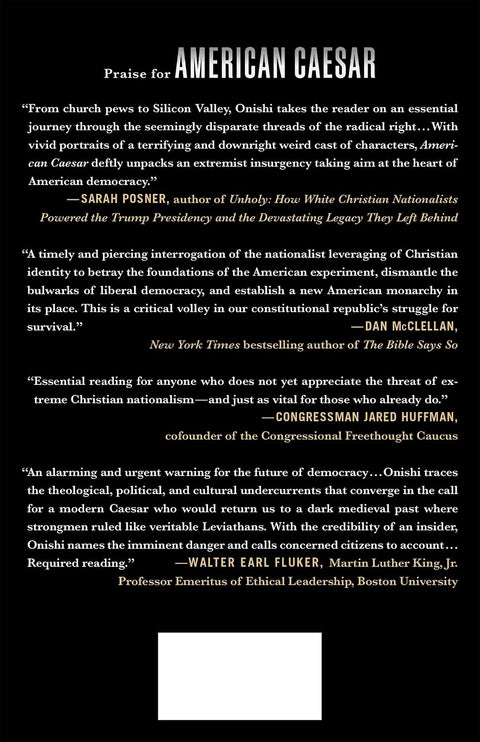 *PRE-ORDER (9/15 RELEASE)* American Caesar: How Theocrats and Tech Lords Are Turning America into a Monarchy by Bradley B. Onishi