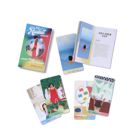 The Realest Oracle Deck: Finding Magic in the Mundane - 53 Authentic Cards and Guidebook by Kendra Austin (Author), Bria Benjamin (Illustrator)