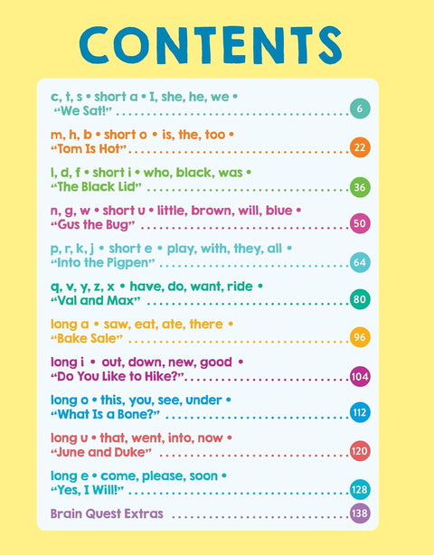 Brain Quest Phonics Workbook: Kindergarten