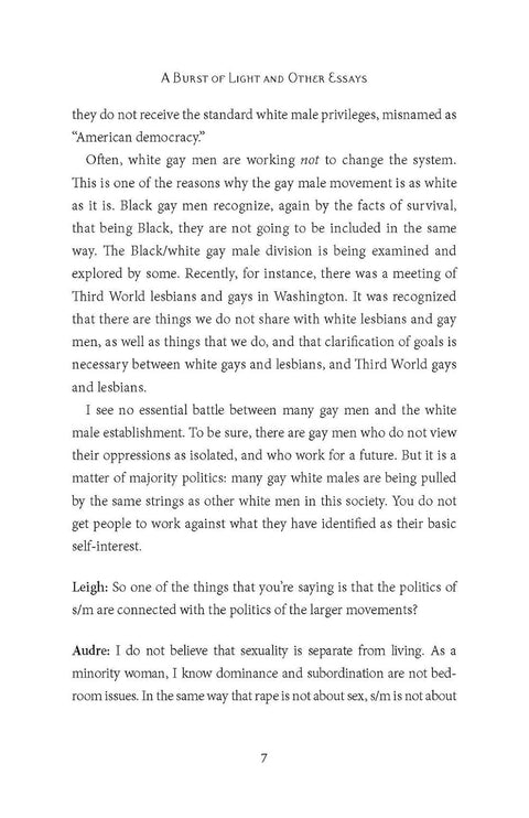 A Burst of Light and Other Essays by Audre Lorde