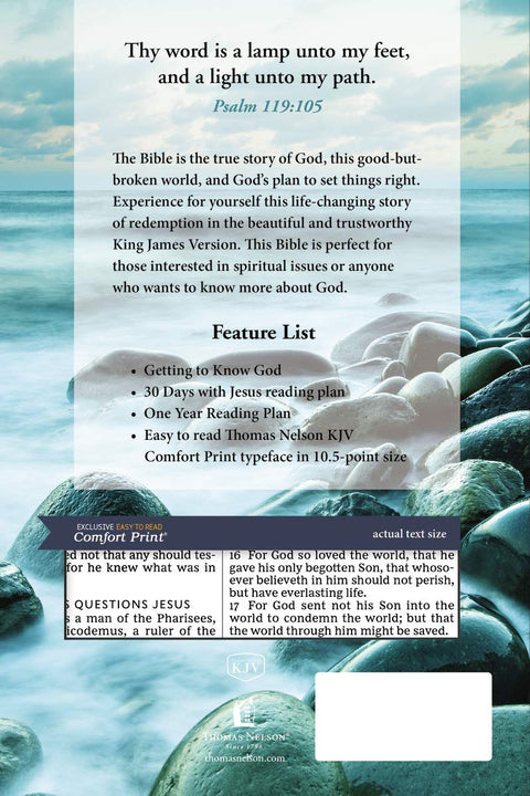 KJV, Holy Bible, Larger Print, Paperback, Comfort Print: Holy Bible, King James Version