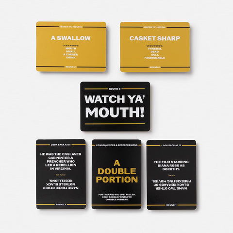 Watch Ya’ Mouth!: The Black Culture Card Game by Jarrett Hill, Tre’vell Anderson