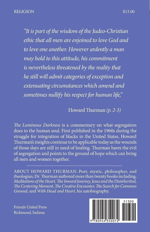The Luminous Darkness by Howard Thurman