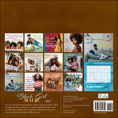 Black Girl Magic 2027 Wall Calendar (Rizzoli Universe)