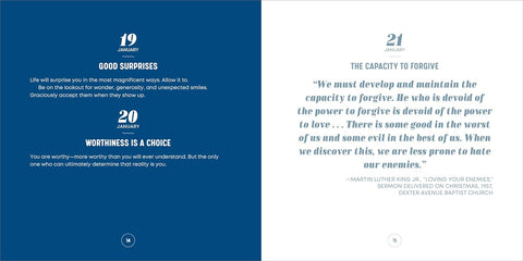 A Year of Positive Thinking: Daily Inspiration, Wisdom, and Courage by Cyndie Spiegel