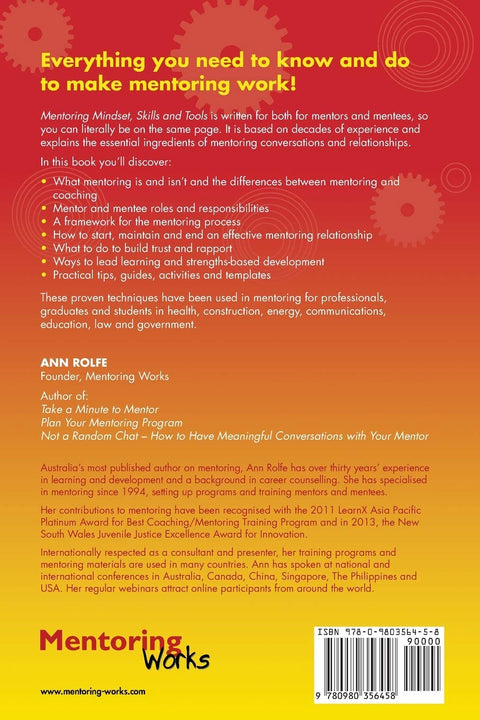 Mentoring Mindset, Skills and Tools 4th Edition: Make it easy for mentors and mentees by Ann Rolfe