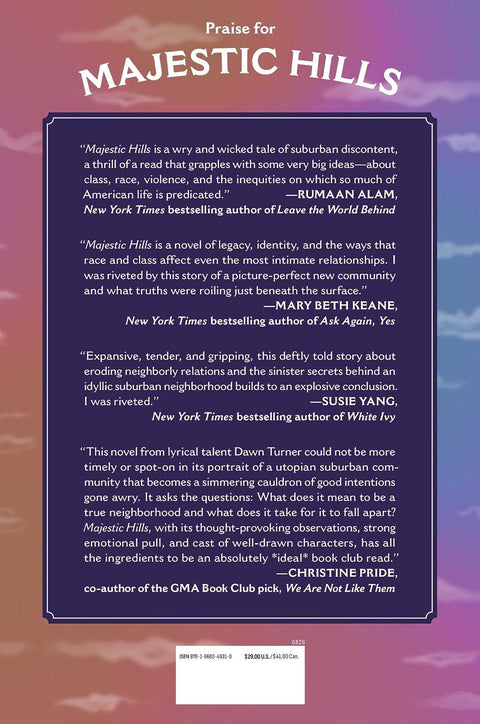 *PRE-ORDER (8/4 RELEASE)* Majestic Hills: A Novel by Dawn Turner