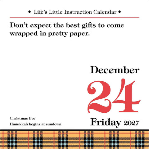 Life’s Little Instruction 2027 Day-to-Day Desktop Calendar by H. Jackson Brown, Jr. with Adam C. Brown