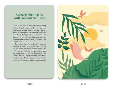 Self-Care for Black Women Deck: 50 Empowering Activities to Radically Accept & Prioritize Your Mind, Body, & Soul by Oludara Adeeyo