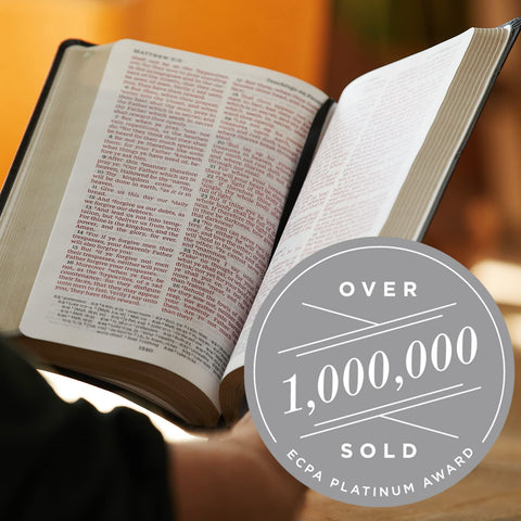 KJV, Reference Bible, Personal Size Giant Print, Leather-Look, Burgundy, Red Letter Edition