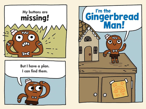 The Gingerbread Man: Buttons on the Loose: A Graphic Novel by Laura Murray, Mike Lowery (Illustrator)